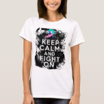 Thyroid Cancer Keep Calm and Fight On.png T-Shirt
