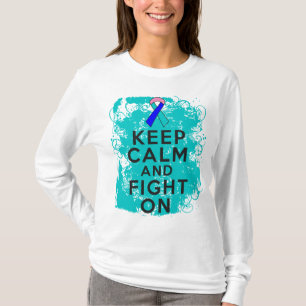 Thyroid Cancer Keep Calm and Fight On T-Shirt