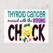 Thyroid Cancer Messed With The Wrong Chick Postcard
