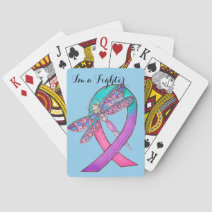 Thyroid Cancer Ribbon Poker Cards