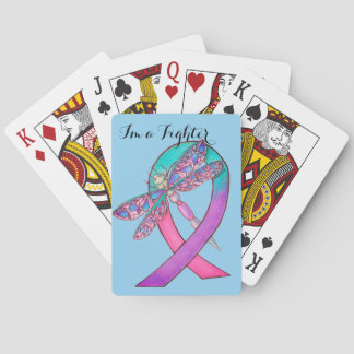 Thyroid Cancer Ribbon Poker Cards