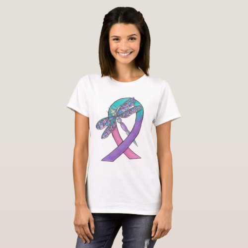 Thyroid Cancer Ribbon T_Shirt