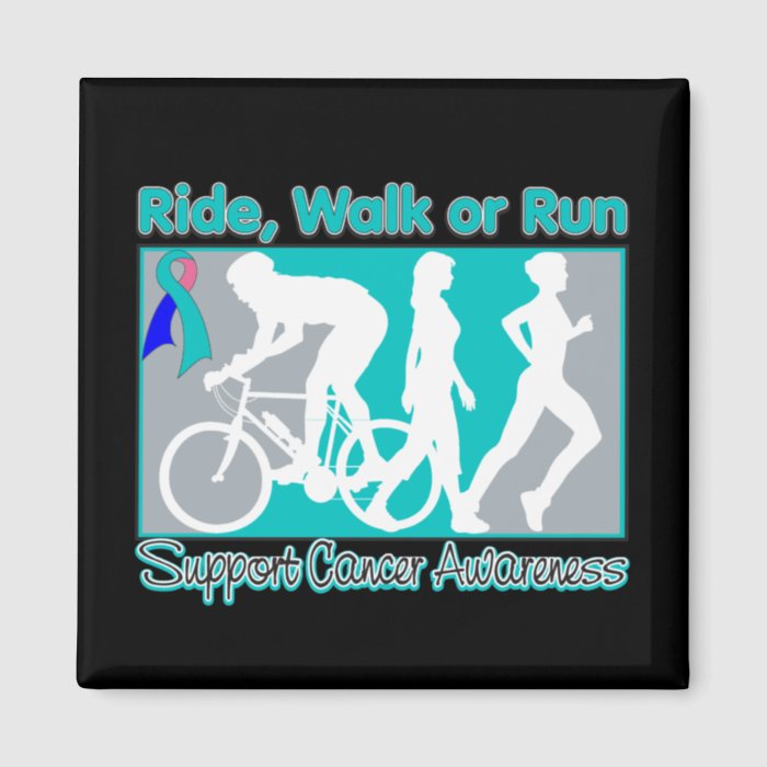 Thyroid Cancer Ride Walk Run Magnets