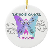 Thyroid Cancer Survivor Christmas Ornament