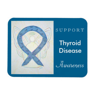 Thyroid Disease Awareness Angel Custom Magnet