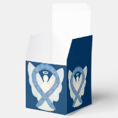 Thyroid Paisley Awareness Ribbon Angel Favor Box (Opened)