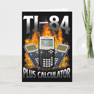 Ti-84 Plus Calculator Funny Math Teacher Card