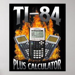 Ti-84 Plus Calculator Funny Math Teacher Poster