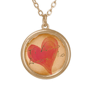 Ti Amo Amore Mio Gold Plated Necklace