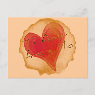 Ti Amo Amore Mio Postcard