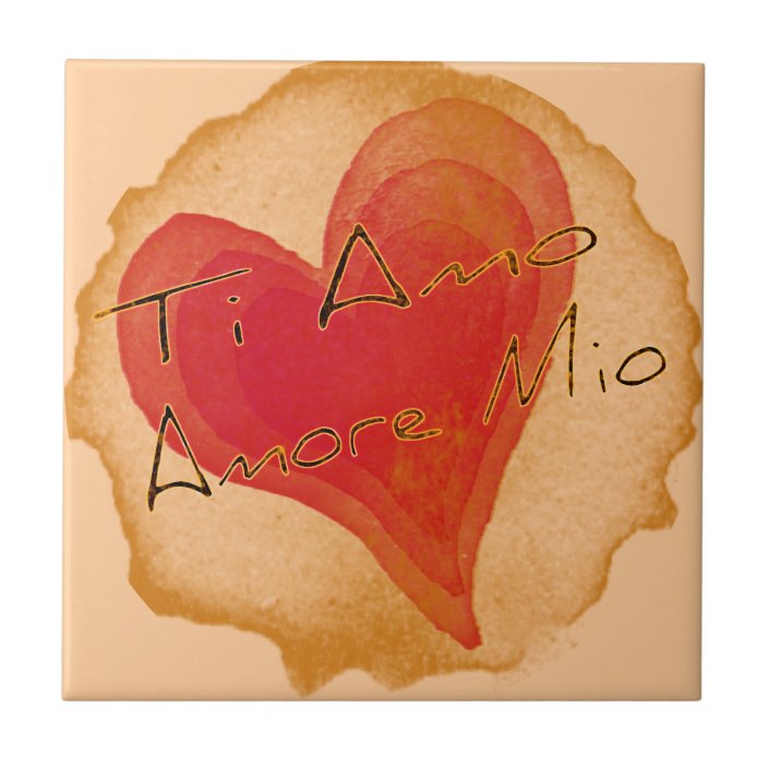 Ti Amo Amore Mio Tile Zazzle Com