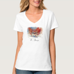 *~* Ti Amo I Love You Heart Wings T-Shirt AP78