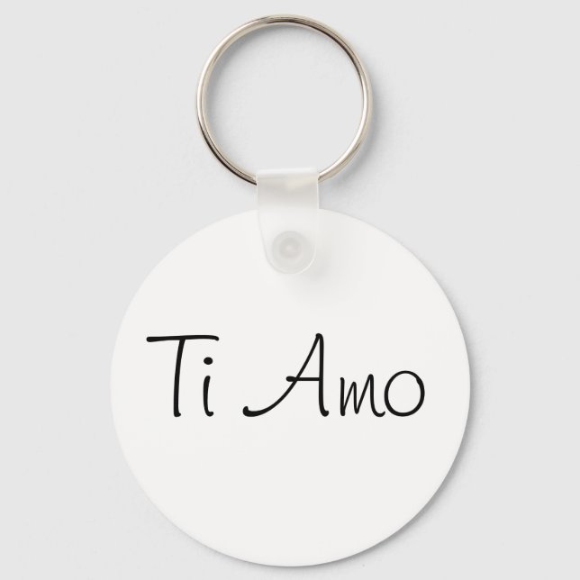 Ti Amo/I Love You Keychain (Front)