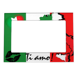 Ti Amo! Italian Flag Magnetic Picture Frame