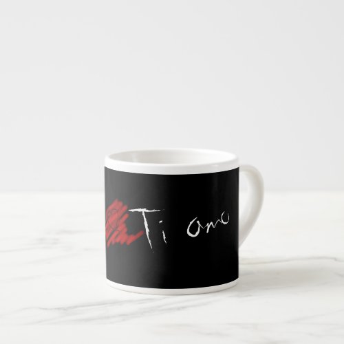 Ti Amo Love You in Italian Heart Coffee Mug