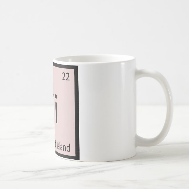 Ti - Thousand Island Chemistry Periodic Table Coffee Mug (Right)