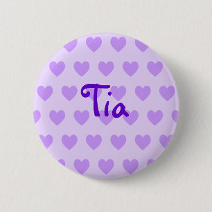 Tia in Purple Pinback Button