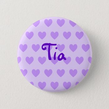 Tia In Purple Pinback Button by purplestuff at Zazzle