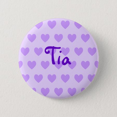 Tia In Purple Pinback Button