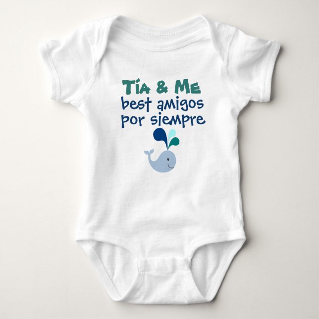 Tía & Me baby bodysuit (Front)