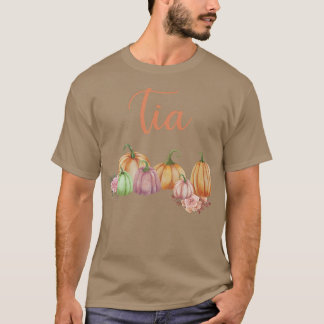 Tia of Little Pumpkin First Birthday Autumn Pumpki T-Shirt