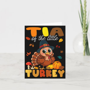 Tia Of The Little Turkey Thanksgiving Baby Shower Card