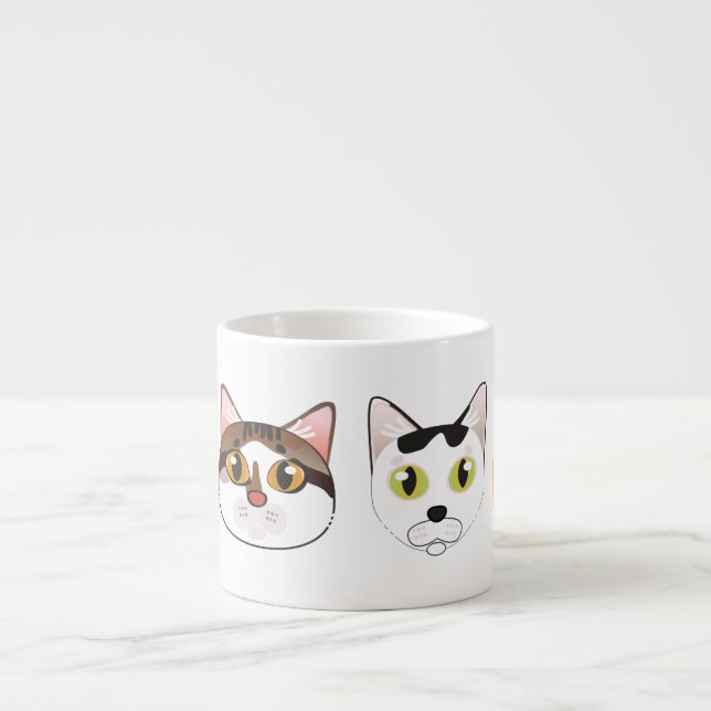 Tiago's Cats Espresso Cup (Front)