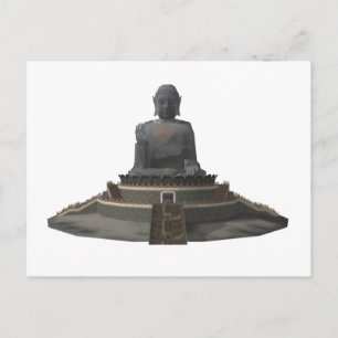 Tian Tan Buddha: Big Buddha: 3D Model: Postcard