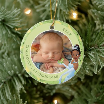 Tiana and the Frog Prince Photo Ceramic Ornament