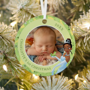 Tiana and the Frog Prince Photo Metal Ornament