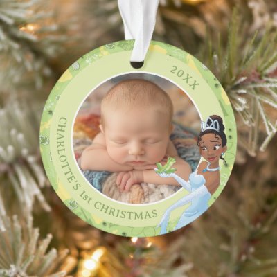 Tiana and the Frog Prince Photo Ornament