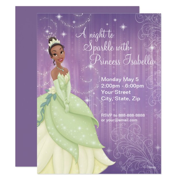 Tiana Birthday Invitation