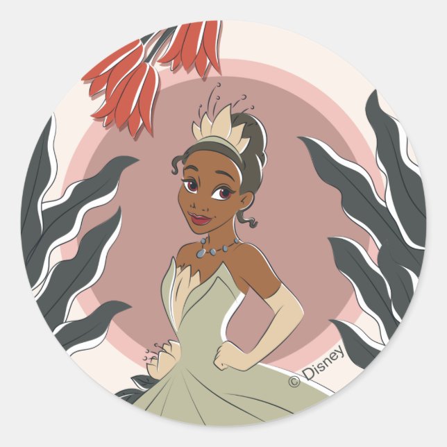 Tiana Captured Moment Classic Round Sticker (Front)