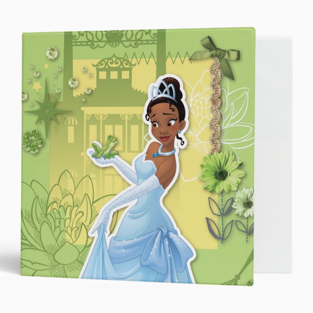 Tiana -  Confident Princess 3 Ring Binder (Front/Inside)