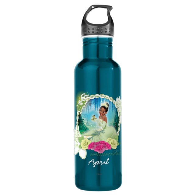 Tiana - I am a Princess Stainless Steel Water Bottle (Front)