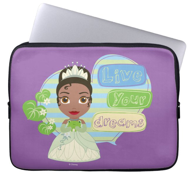 Tiana | Live Your Dreams Laptop Sleeve (Front)