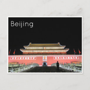 tiananmen square gate postcard