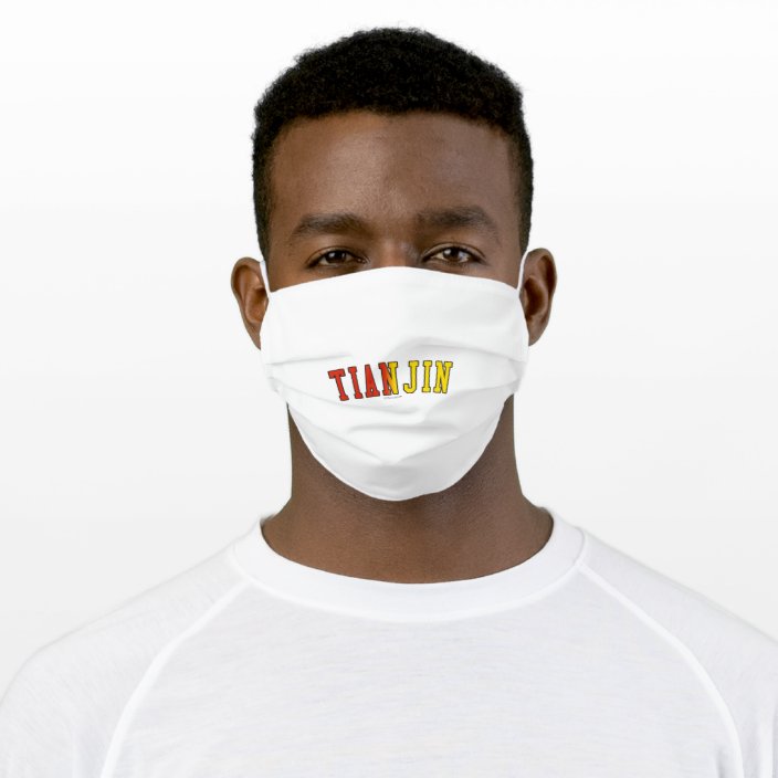 Tianjin in China National Flag Colors Cloth Face Mask