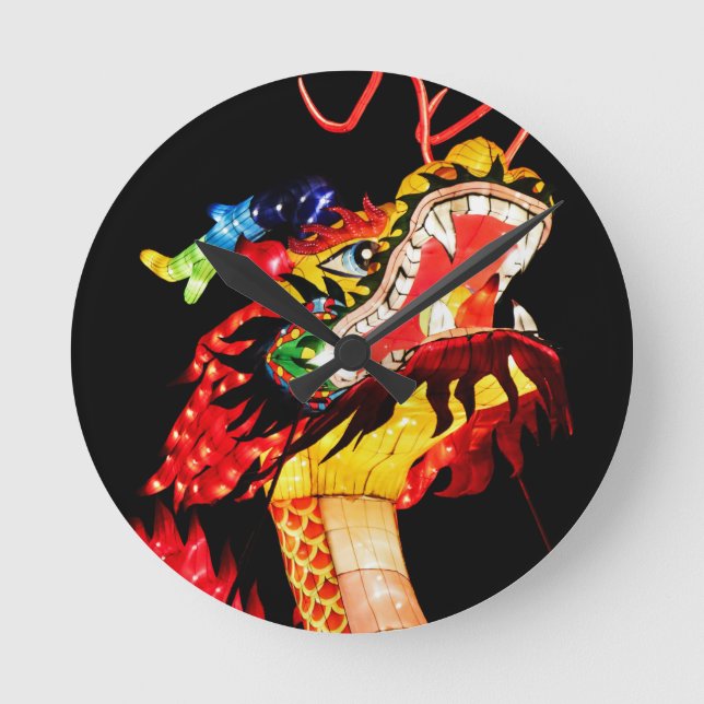 Tianlong Dragon Round Clock (Front)