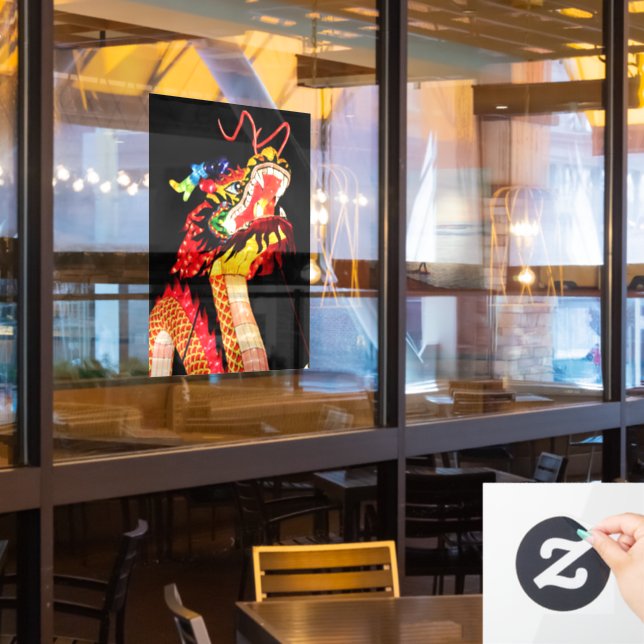 Tianlong Dragon Window Cling (Restaurant Window)
