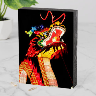 Tianlong Dragon Wooden Box Sign