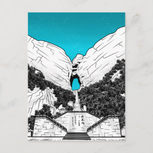 Tianmen Mountain Heaven’s Gate CHINA Postcard