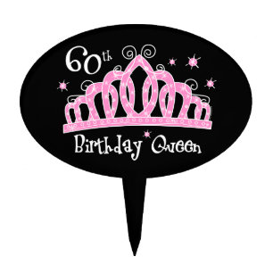 Tiara 60th Birthday Queen DK Cake Topper