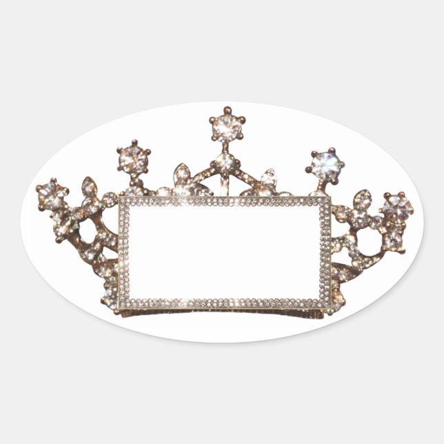 Tiara and Crown Labels to Personalize (Front)