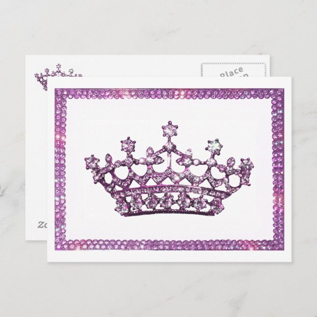 Tiara and Gems postcards (Front/Back)