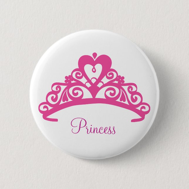 Tiara Bottom Pinback Button (Front)