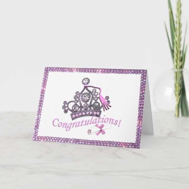 Tiara Congratulations Graduate cards! Card (Front)