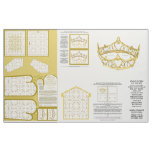 tiara crown sewing pattern crafts fabric