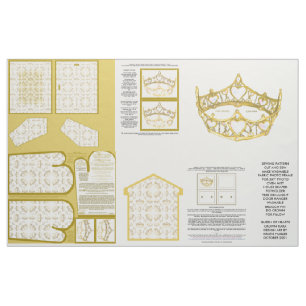 tiara crown sewing pattern crafts fabric