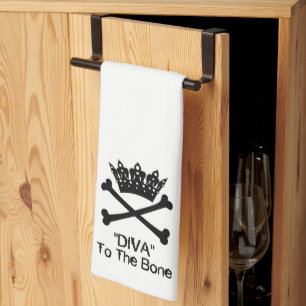 “Tiara “DIVA to the Bone” Kitchen Towel